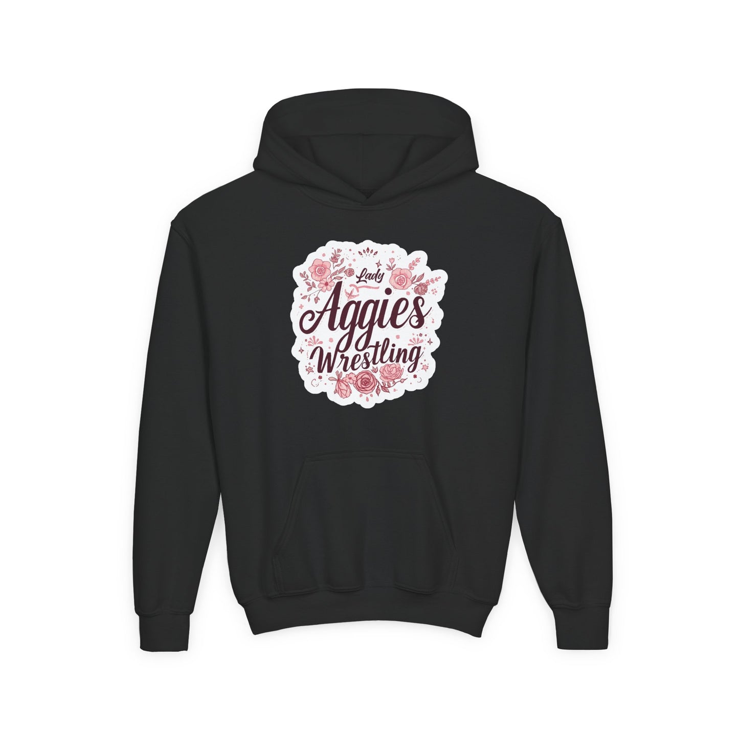 Youth Hoodie Sweatshirt \ Hamilton Aggies Wrestling \ HAWG1