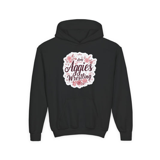Youth Hoodie Sweatshirt \ Hamilton Aggies Wrestling \ HAWG1