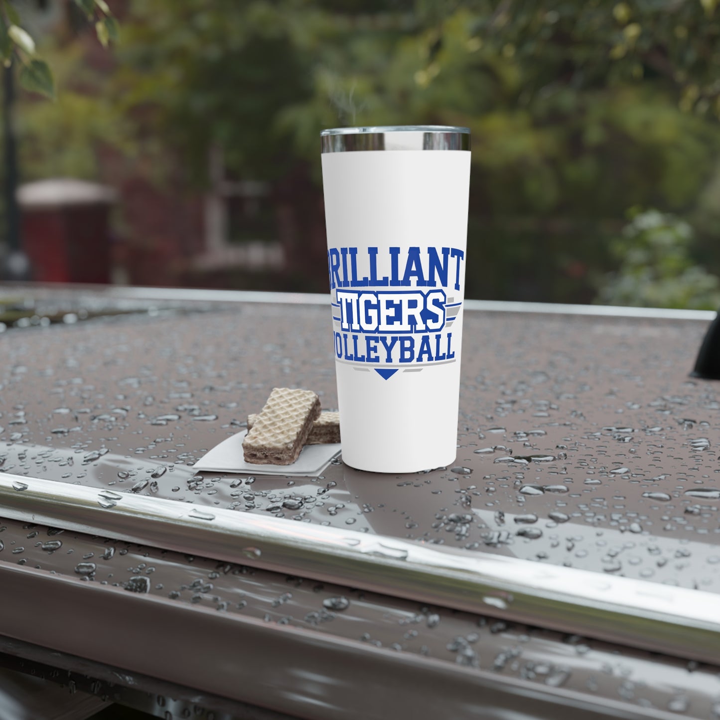 22oz Copper Insulated Tumbler \ Brilliant Tigers Volleyball \ BTV2