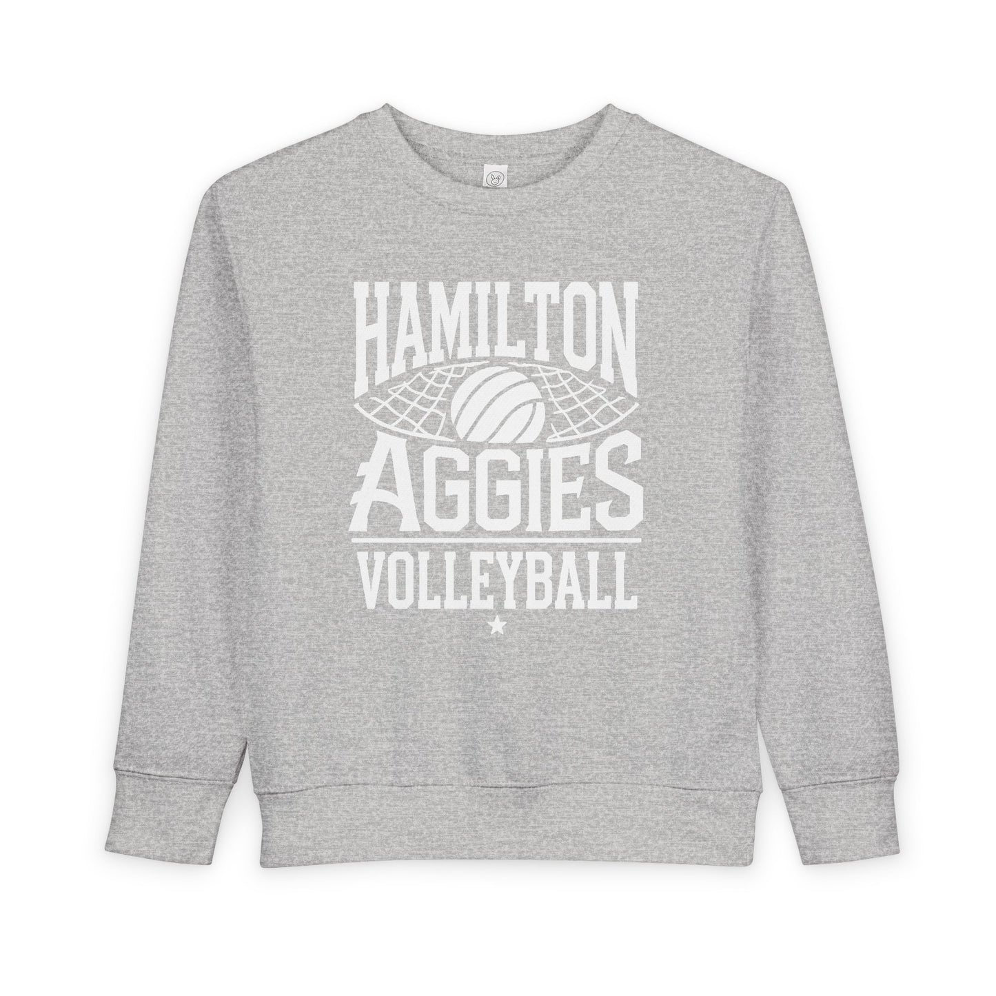 Toddler Crewneck Sweatshirt \ Hamilton Aggies Volleyball \ HAV2