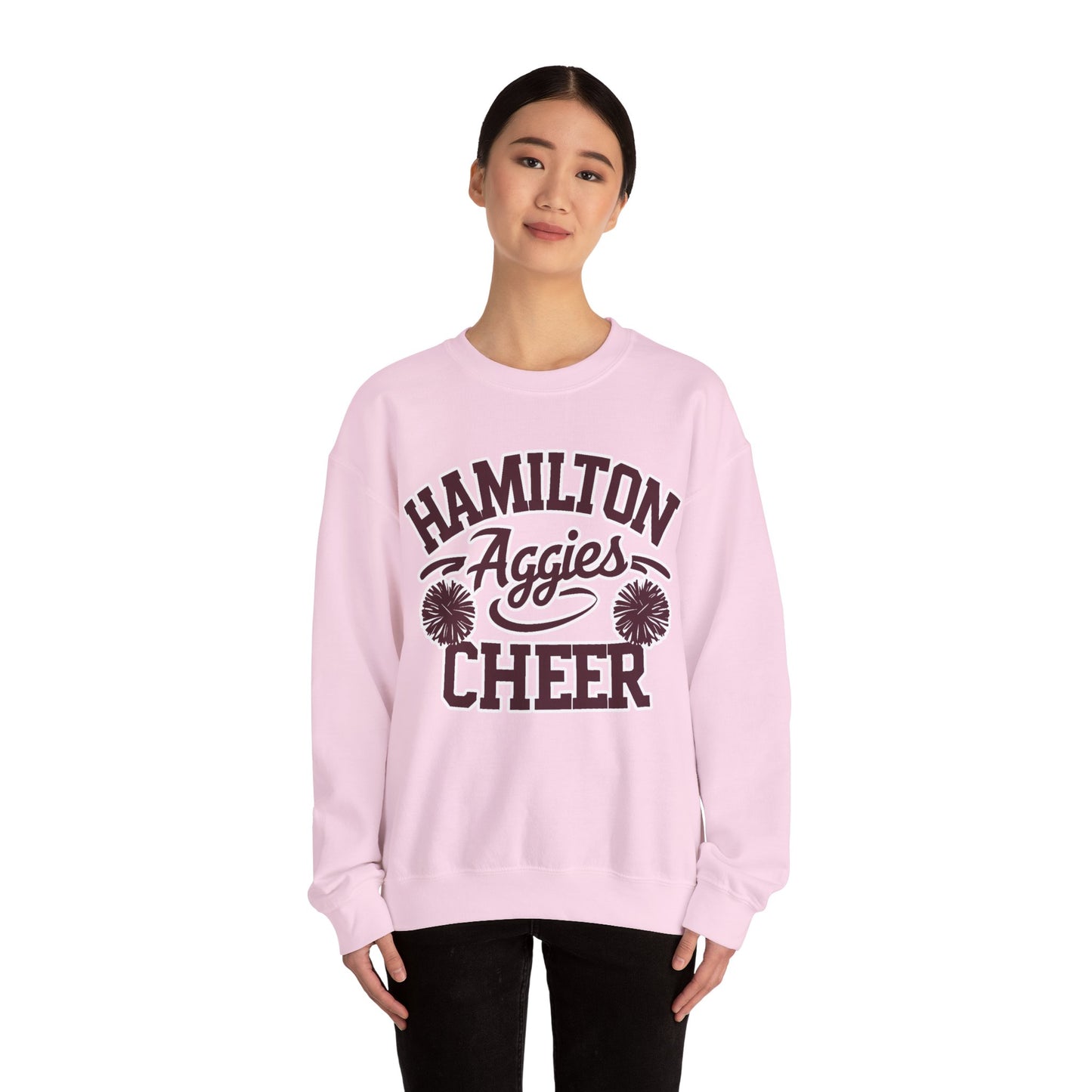Adult Crewneck Sweatshirt \ Hamilton Aggies Cheer \ HAC2