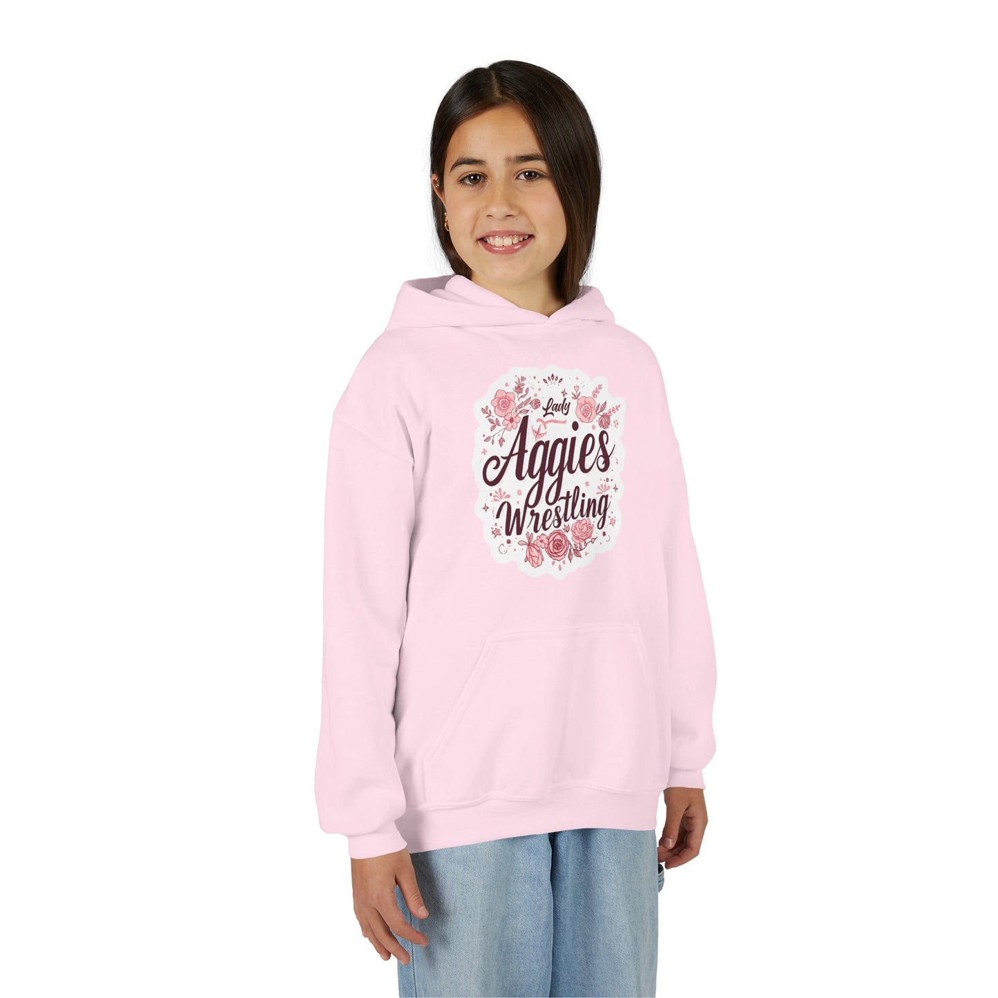 Youth Hoodie Sweatshirt \ Hamilton Aggies Wrestling \ HAWG1