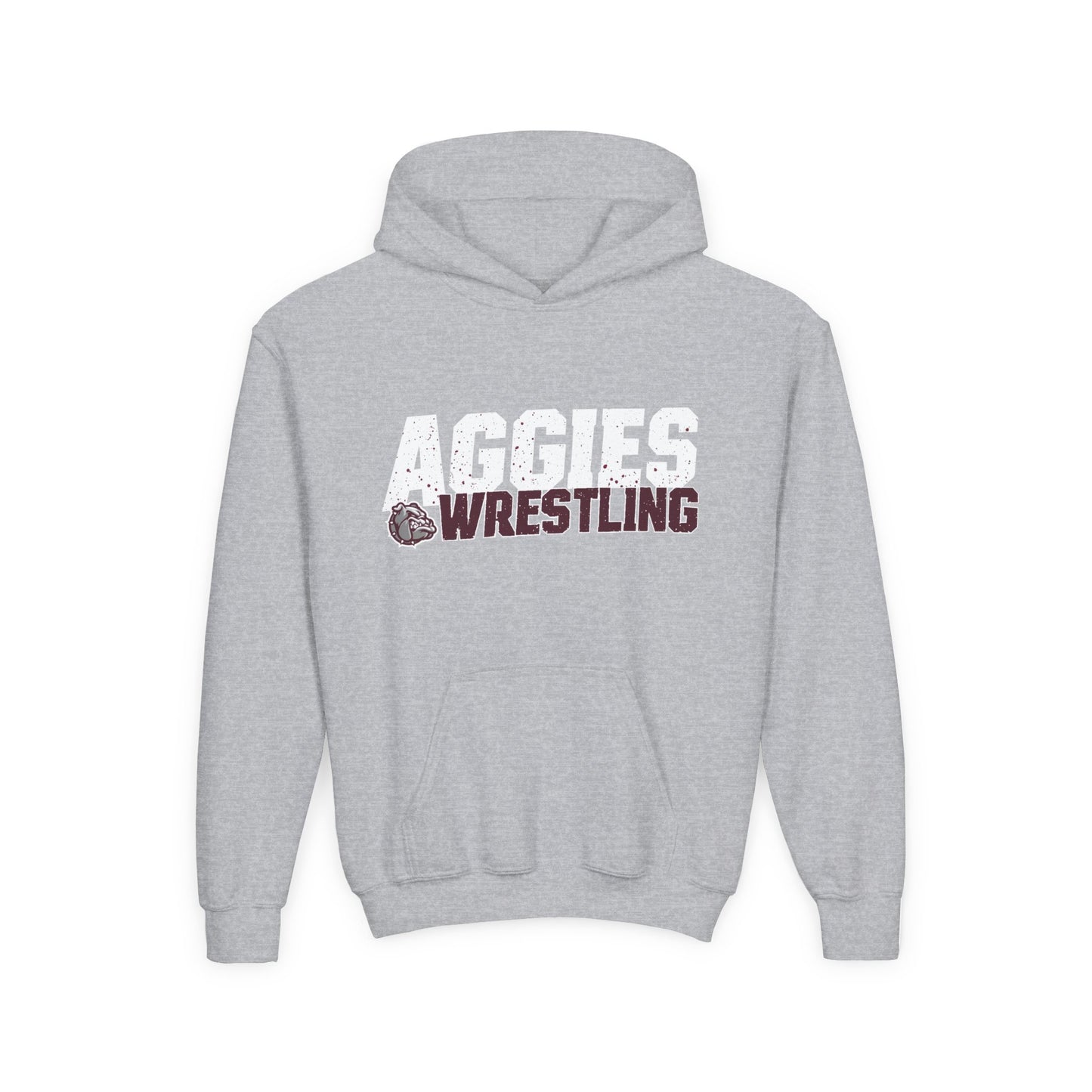 Youth Hoodie Sweatshirt \ Hamilton Aggies Wrestling \ HAW3