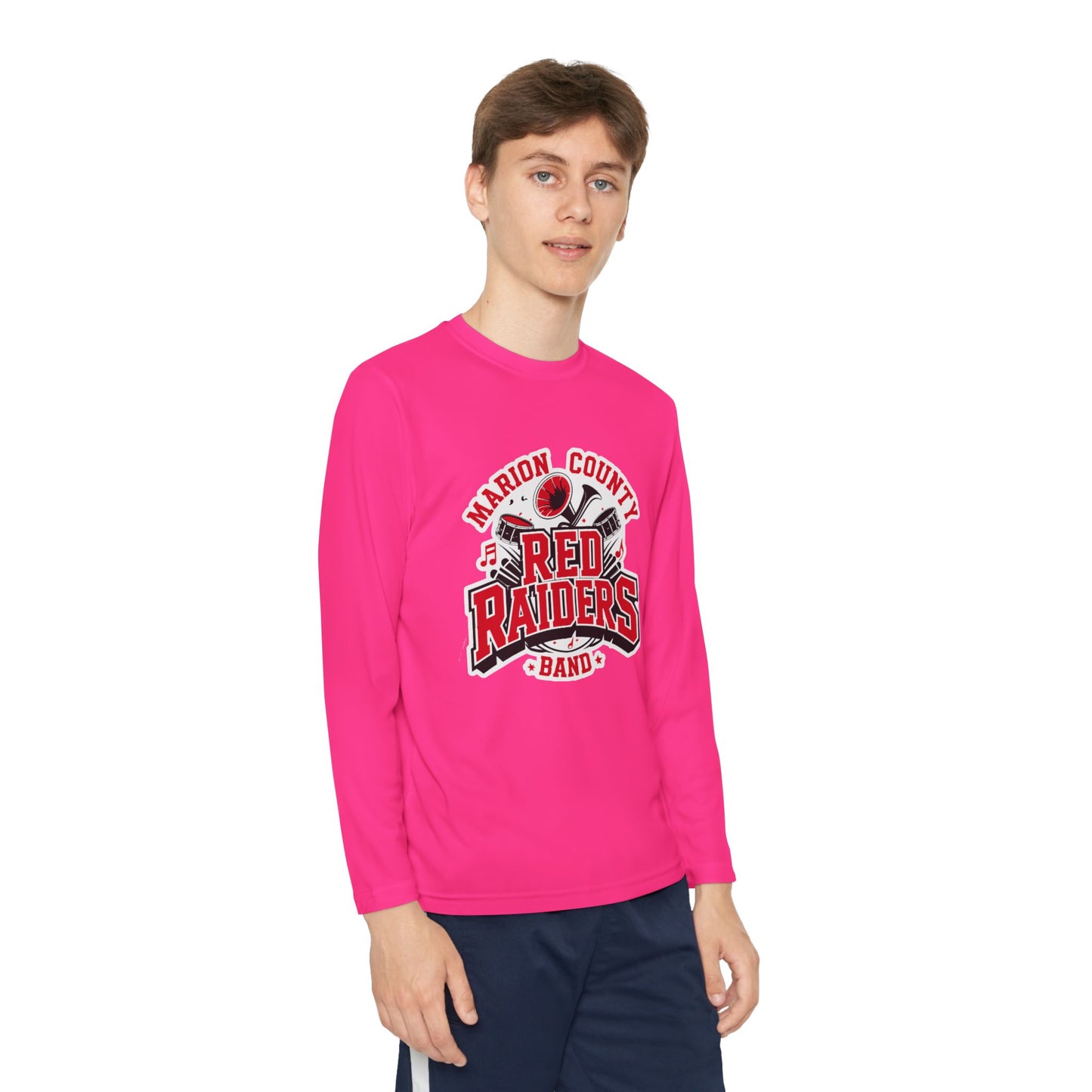 Youth Long Sleeve Shirt \ Marion County Red Raiders Band \ MCB2