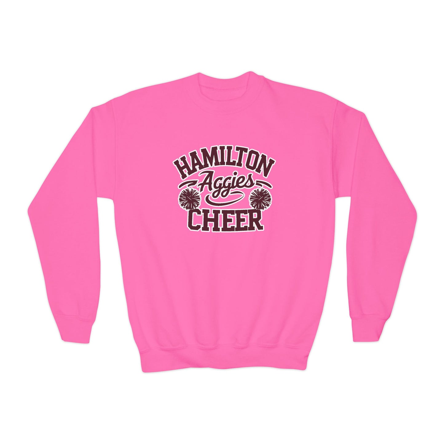 Youth Crewneck Sweatshirt \ Hamilton Aggies Cheer \ Style HAC2