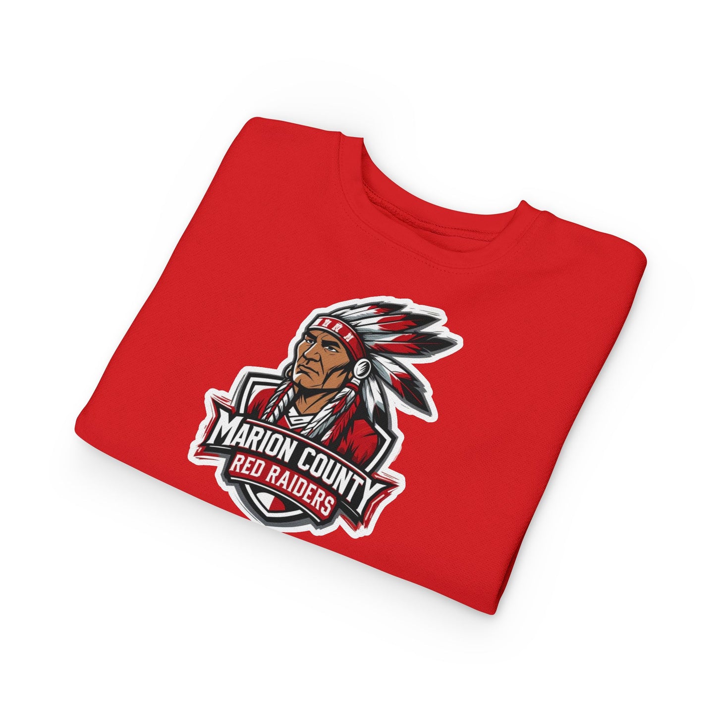 Toddler Crewneck Sweatshirt \ Marion County Red Raiders \ MC2