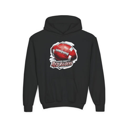 Youth Hoodie Sweatshirt \ Marion County Red Raiders Football \ MCF1