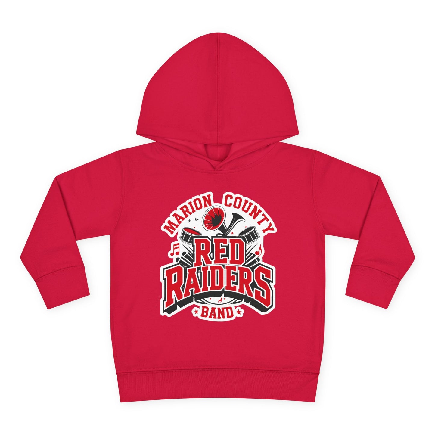 Toddler Hoodie Sweatshirt \ Marion County Red Raiders Band \ MCB2