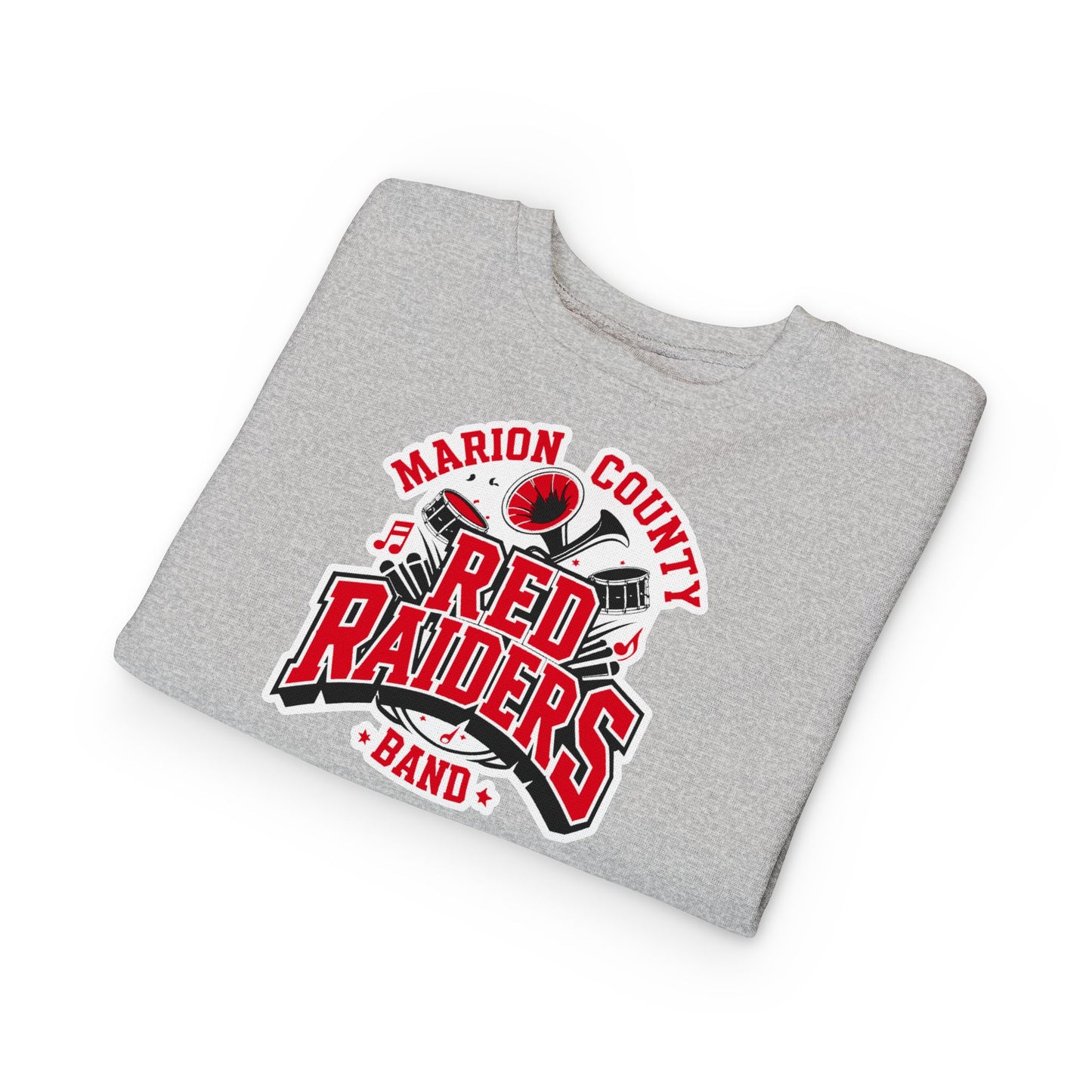 Toddler Crewneck Sweatshirt \ Marion County Red Raiders Band \ MCB2