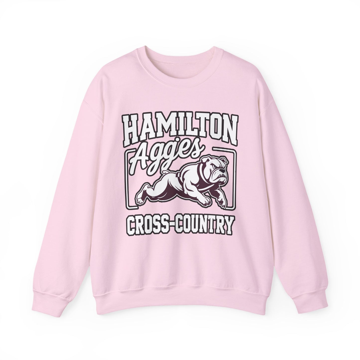 Adult Crewneck Sweatshirt \ Hamilton Aggies Cross-Country \ HCC2