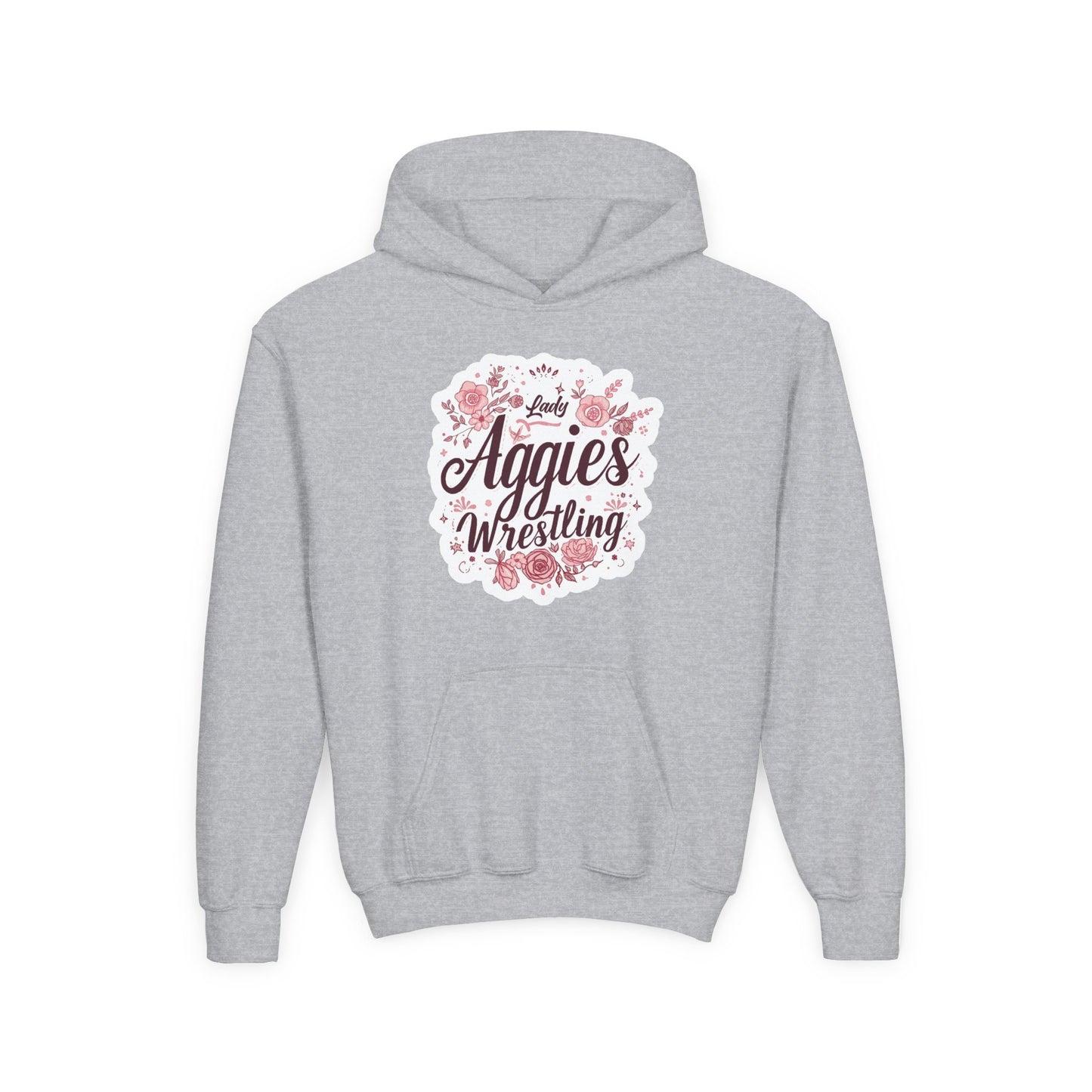 Youth Hoodie Sweatshirt \ Hamilton Aggies Wrestling \ HAWG1