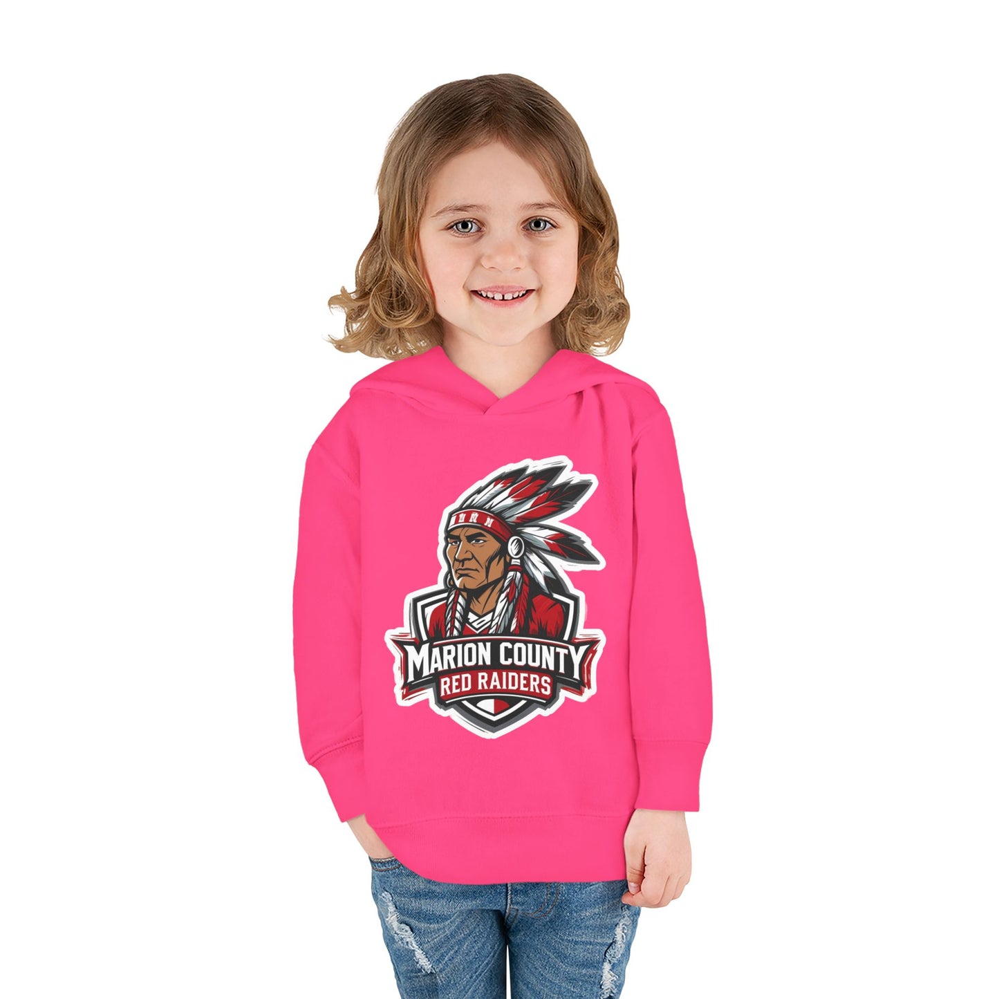Toddler Hoodie Sweatshirt \ Marion County Red Raiders \ MC2