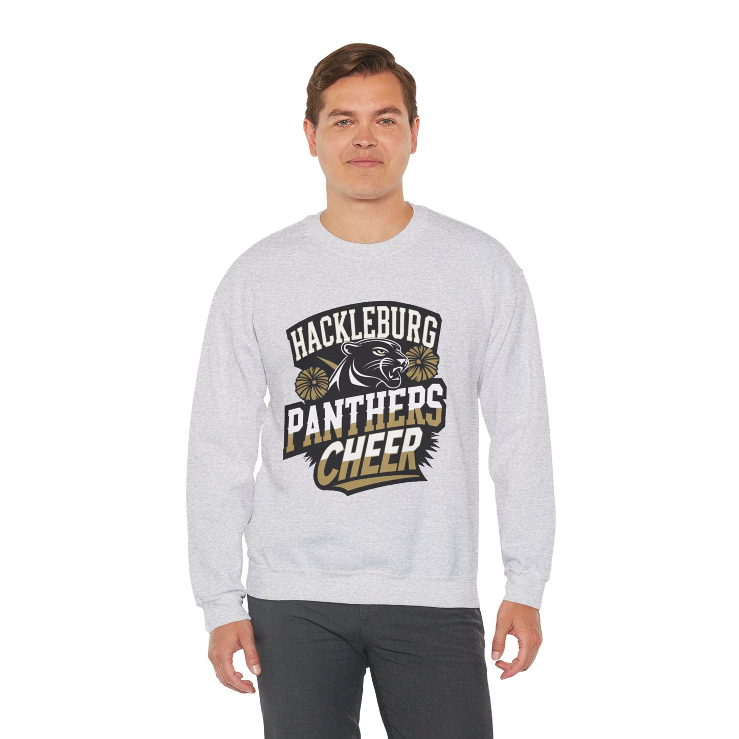 Adult Crewneck Sweatshirt \ Hackleburg Panthers Cheer \ HPC1