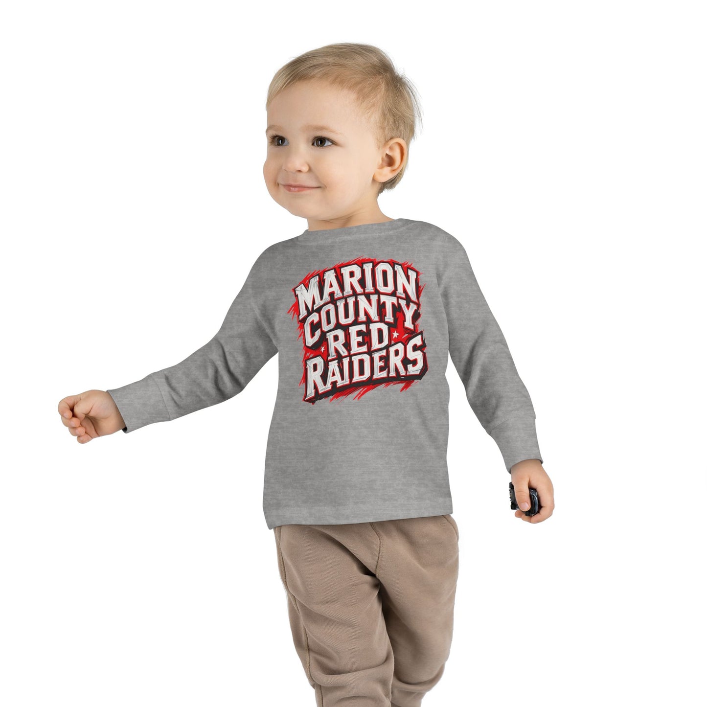 Toddler Long Sleeve Tee \ Marion County Red Raiders \ MC1