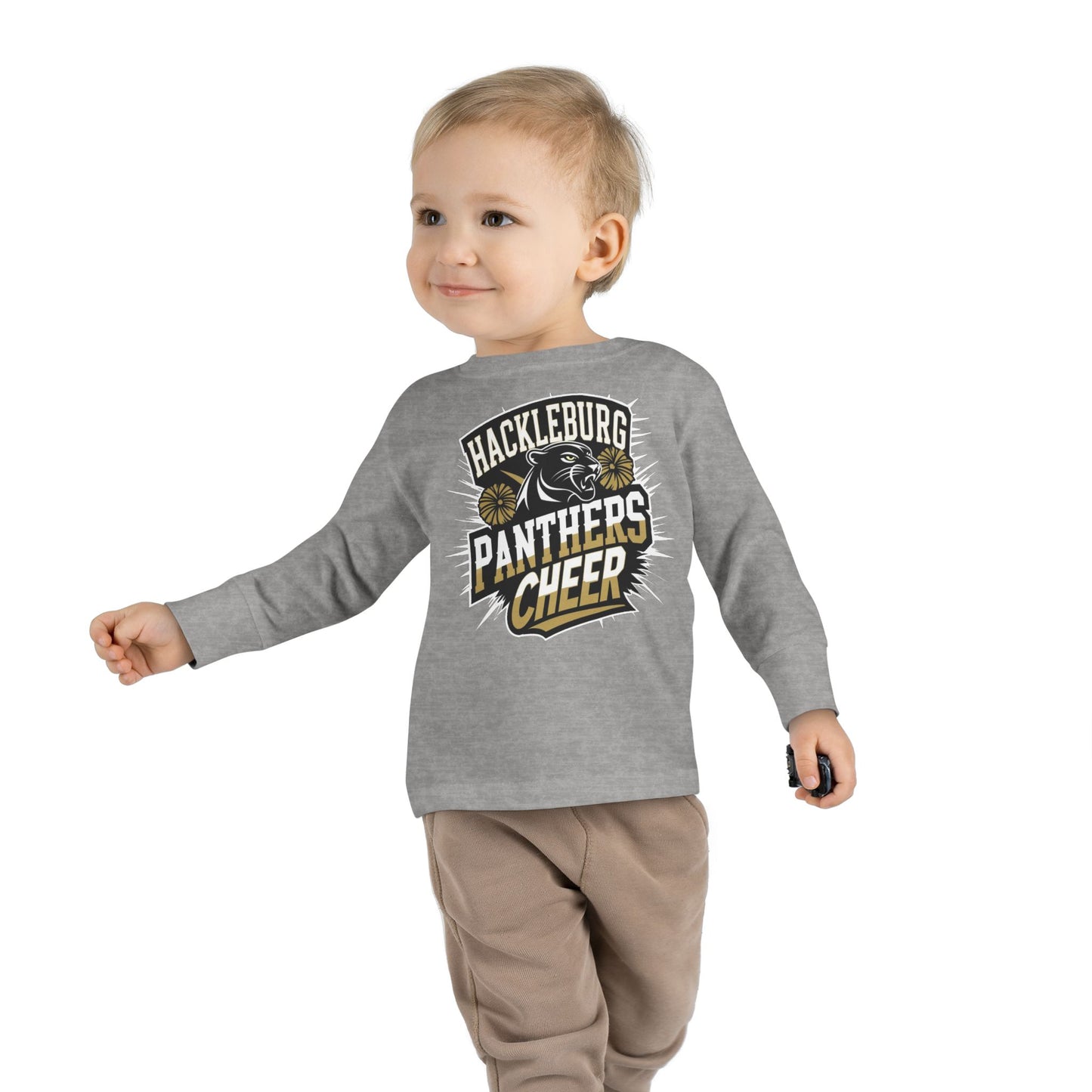 Toddler Long Sleeve Tee \ Hackleburg Panthers Cheer \ HPC1