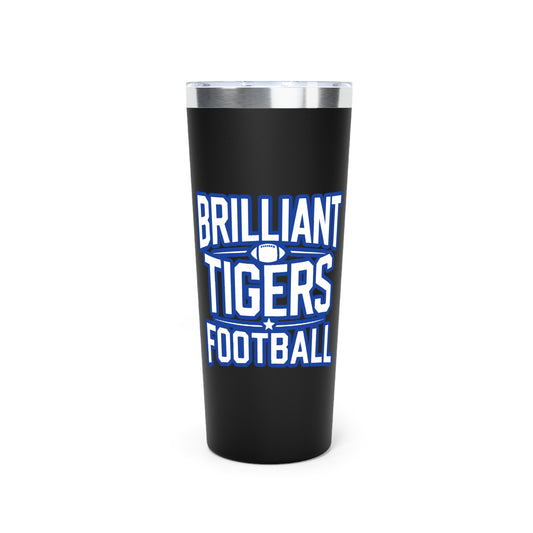 22oz Copper Insulated Tumbler \ Brilliant Tigers Football \ BTF1