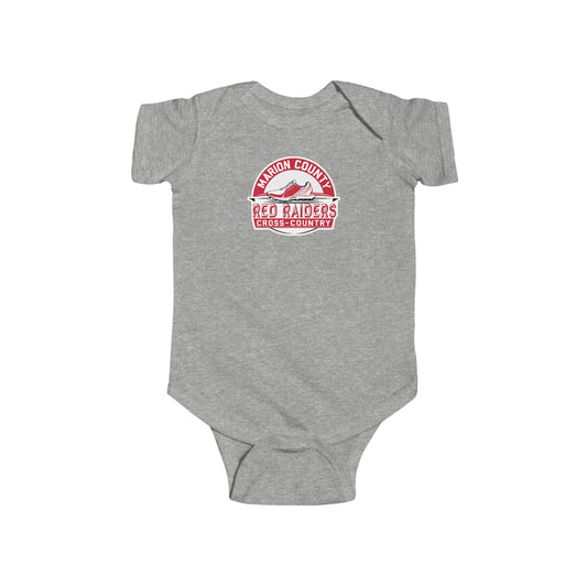 Short Sleeve Baby Bodysuit \ Marion County Red Raiders Cross-Country \ MCCC1