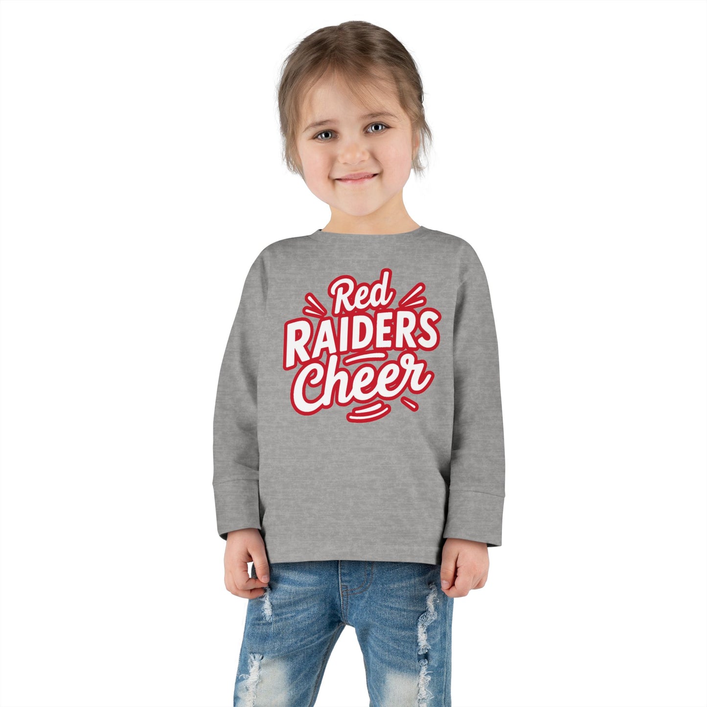 Toddler Long Sleeve Tee \ Marion County Red Raiders Cheer \ MCC1