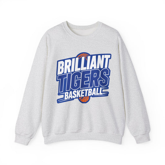 Adult Crewneck Sweatshirt \ Brilliant Tigers Basketball \ BTBK1