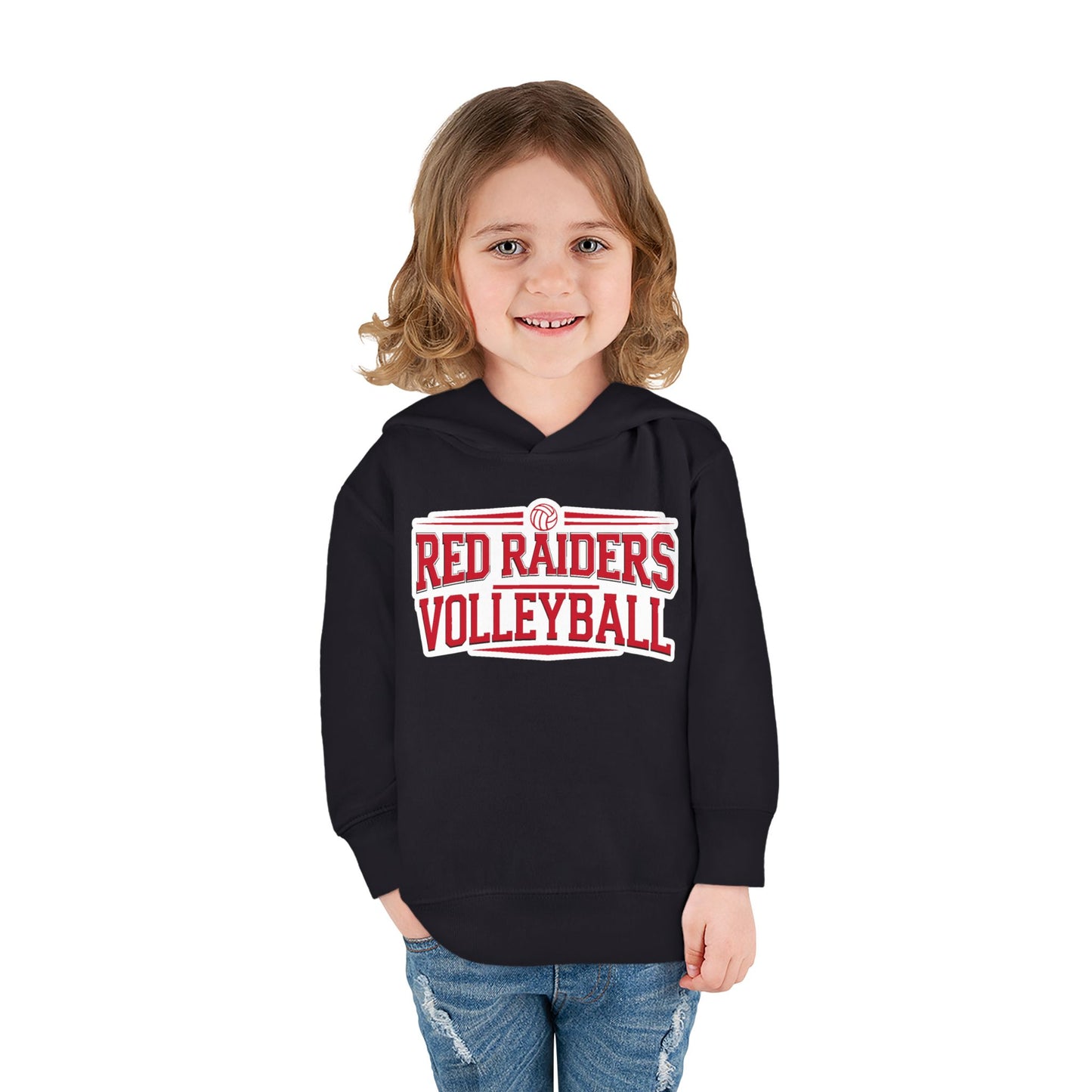 Toddler Hoodie Sweatshirt \ Marion County Red Raiders Volleyball \ MCV2