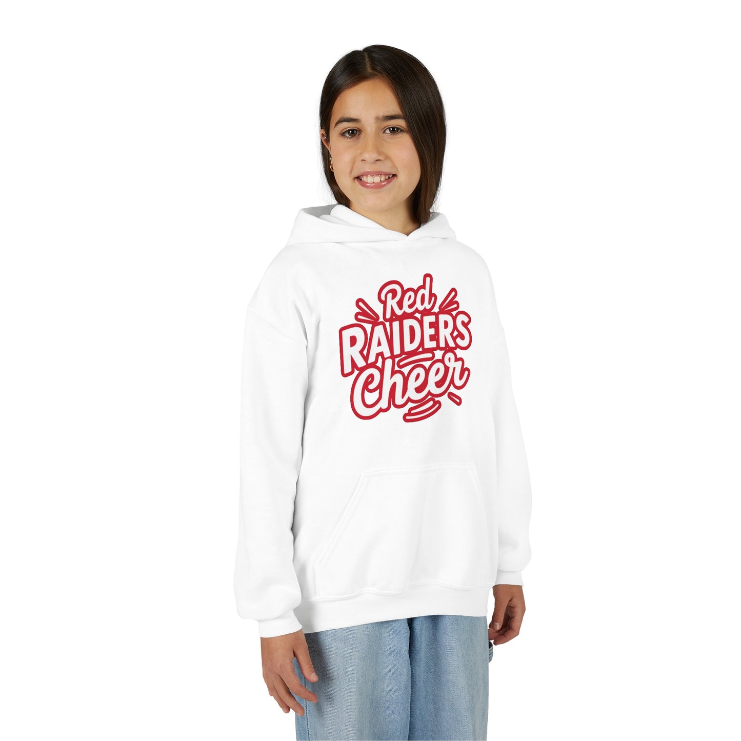 Youth Hooded Sweatshirt \ Marion County Red Raiders Cheer \ MCC1