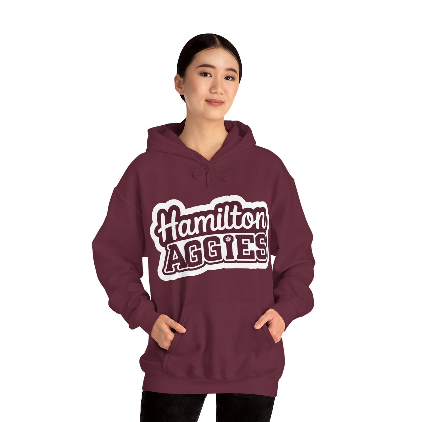 Adult Hoodie Sweatshirt \ Hamilton Aggies \ HAG2