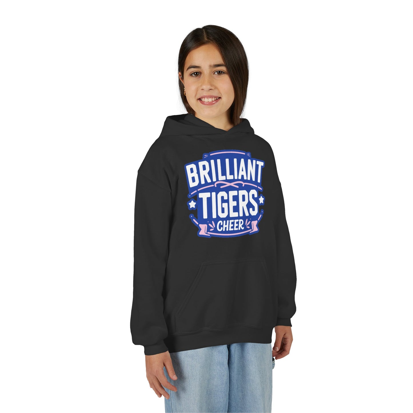 Youth Hoodie Sweatshirt \ Brilliant Tigers Cheer \ BTC2