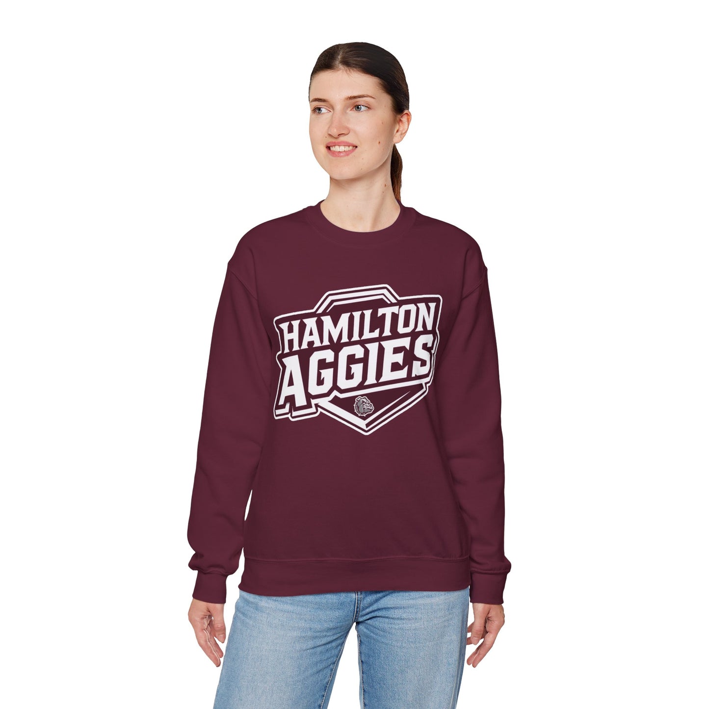 Adult Crewneck Sweatshirt \ Hamilton Aggies \ HA1