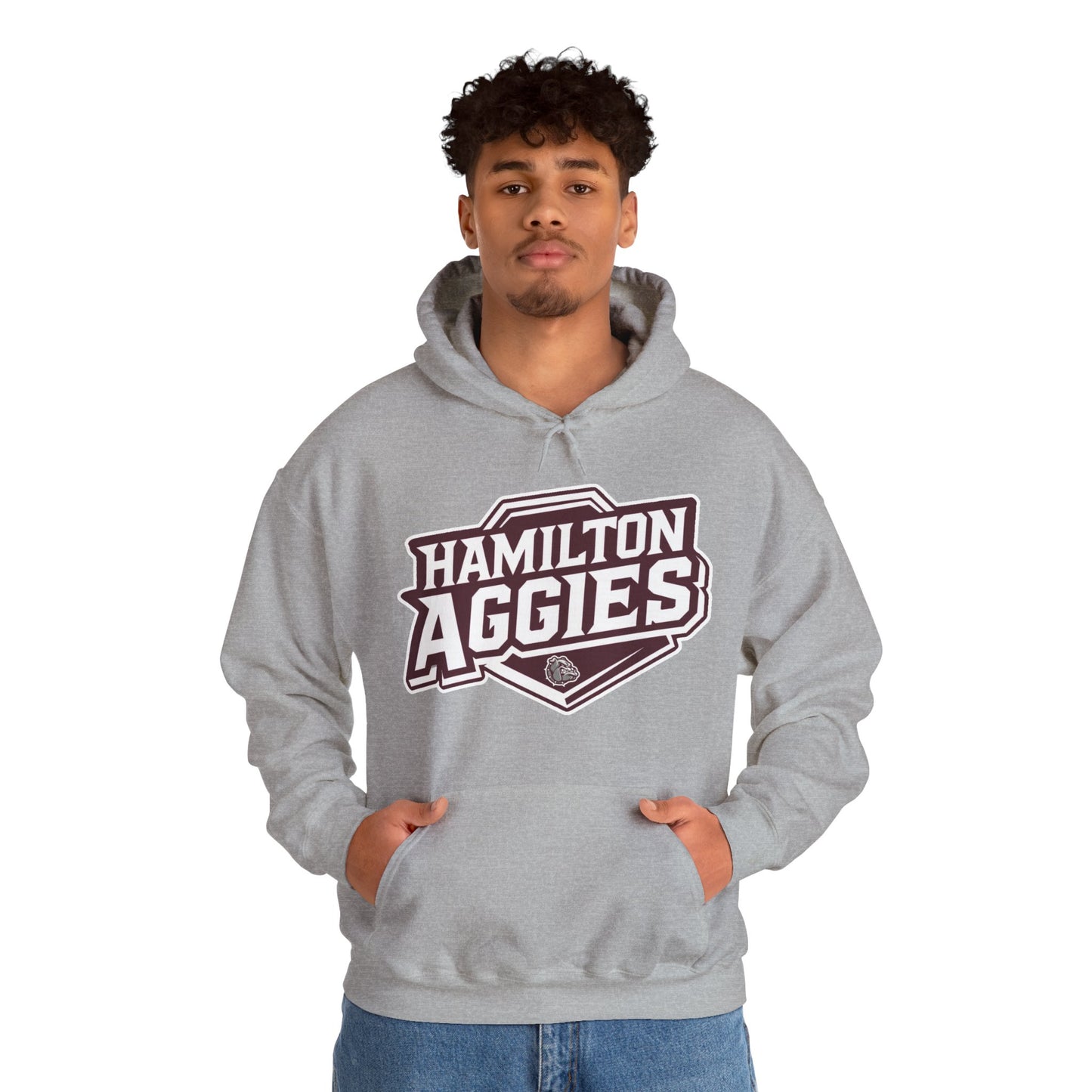 Adult Hoodie Sweatshirt \ Hamilton Aggies \ HA1