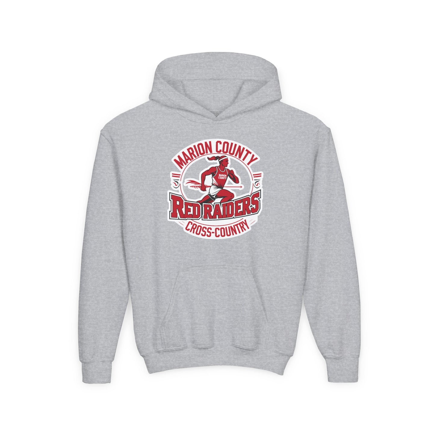 Youth Hoodie Sweatshirt \ Marion County Red Raiders Cross-Country \ MCCC2