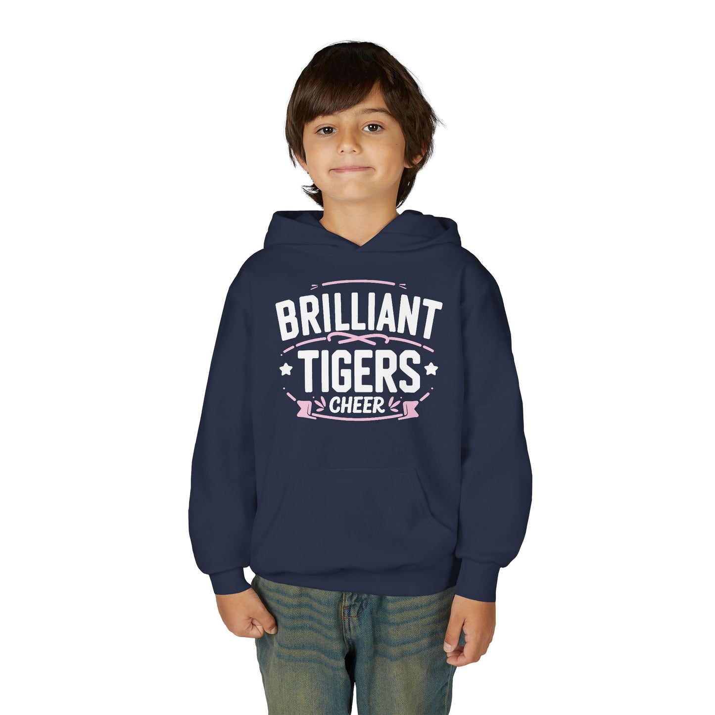 Youth Hoodie Sweatshirt \ Brilliant Tigers Cheer \ BTC2