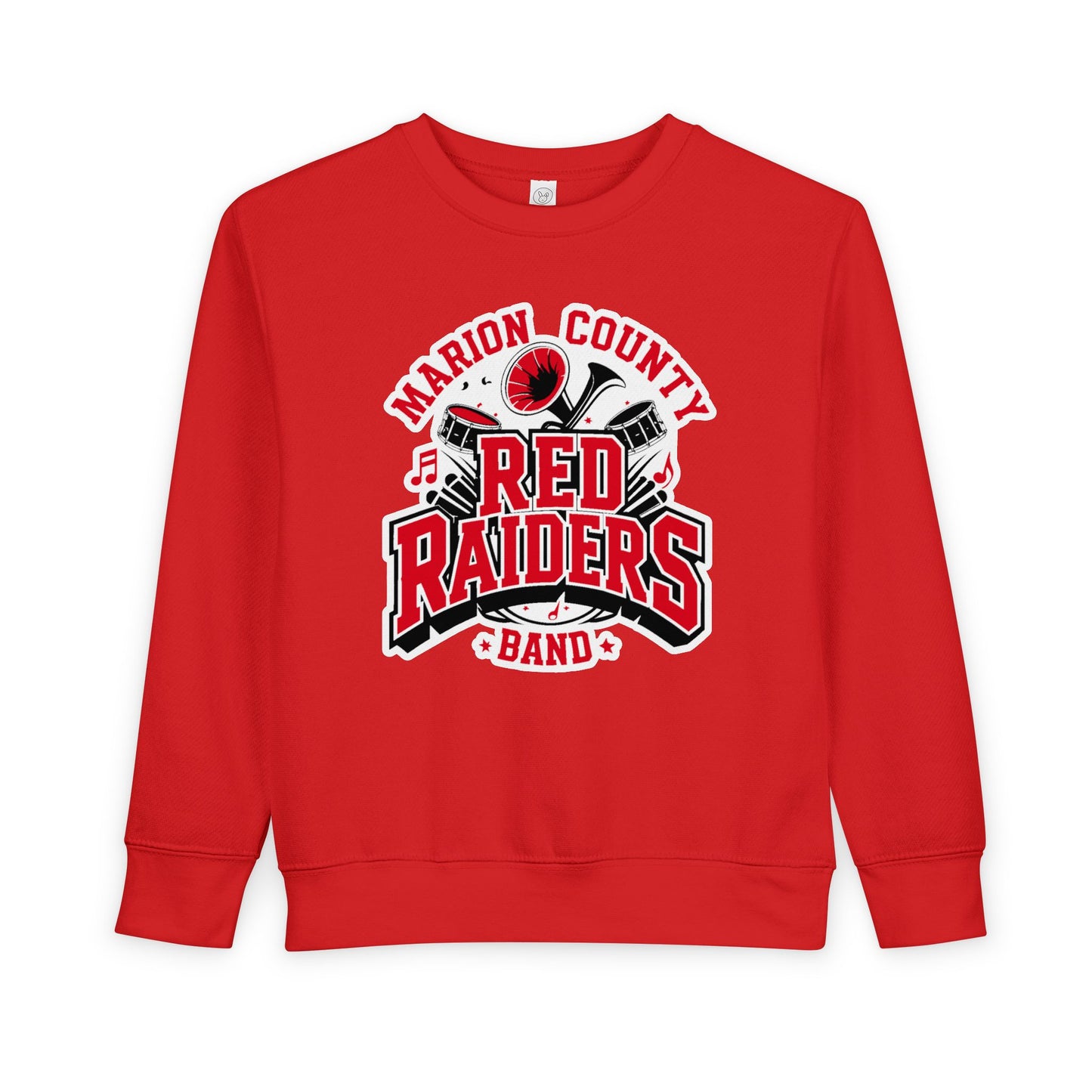 Toddler Crewneck Sweatshirt \ Marion County Red Raiders Band \ MCB2