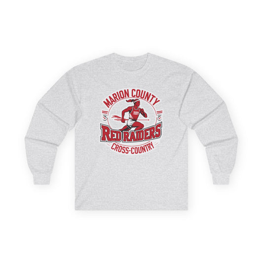 Adult Long Sleeve Tee \ Marion County Red Raiders Cross-Country \ MCCC2