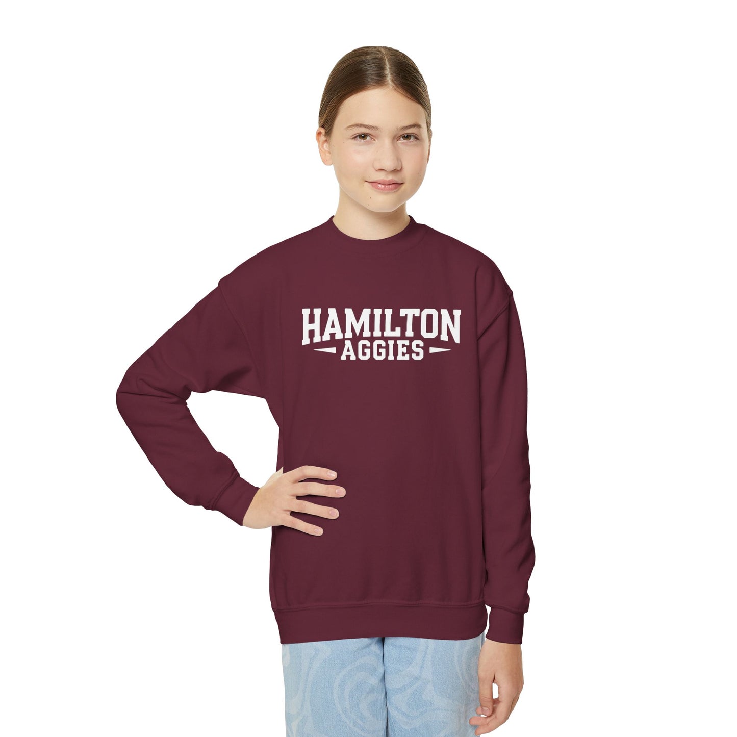 Youth Crewneck Sweatshirt \ Hamilton Aggies \ HA3