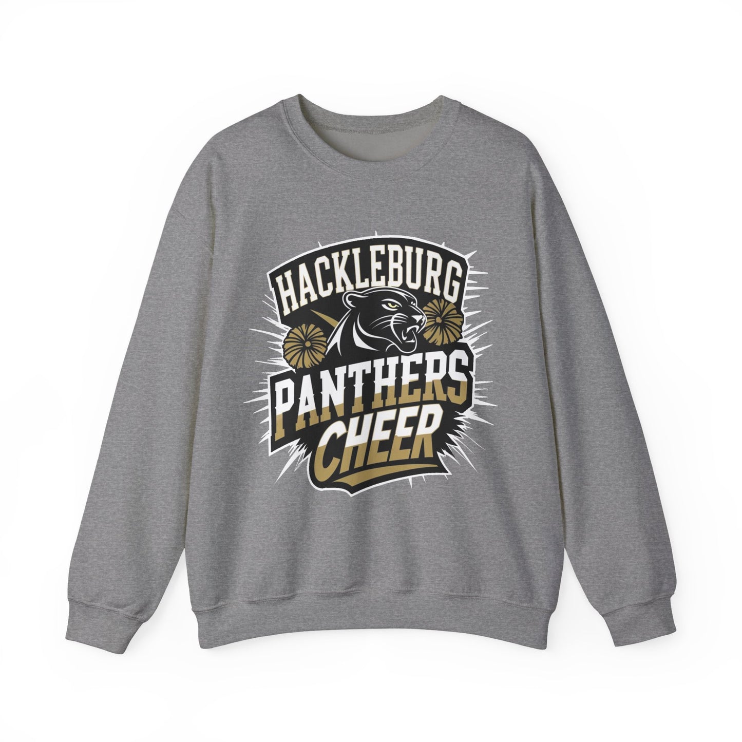Adult Crewneck Sweatshirt \ Hackleburg Panthers Cheer \ HPC1