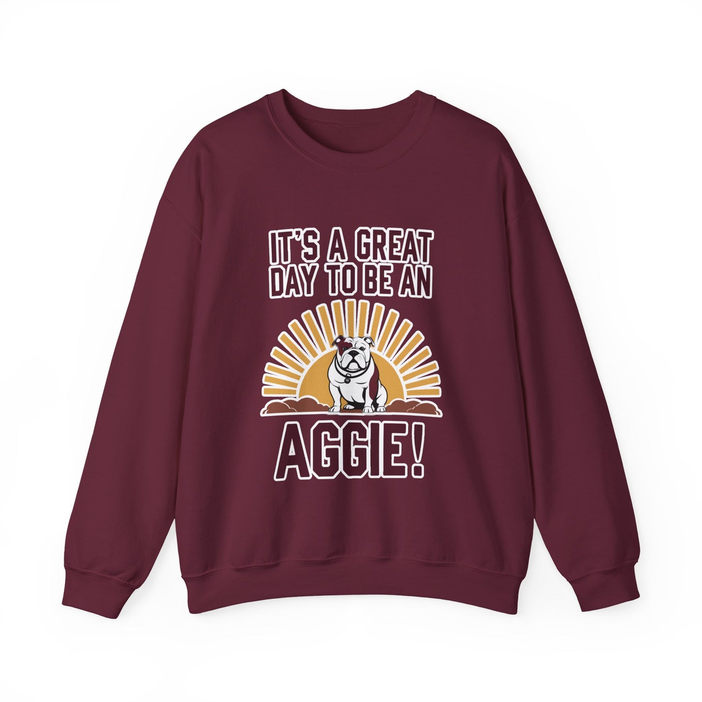 Adult Crewneck Sweatshirt \ It's a Great Day to be a Aggie! \ GDA4