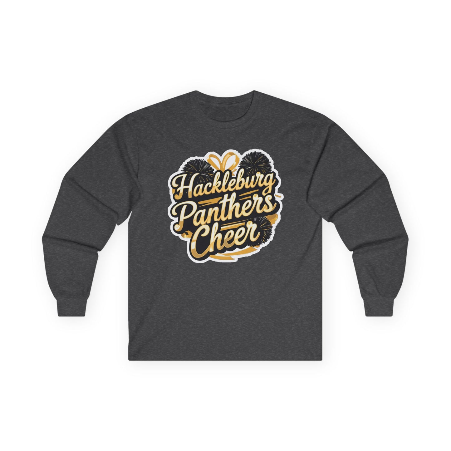 Adult Long Sleeve Tee \ Hackleburg Panthers Cheer \ HPC2