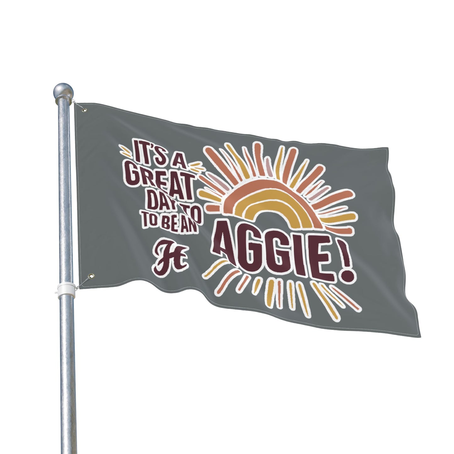 Double Sided Flag \ It's a Great Day to be an Aggie! \ GDA1