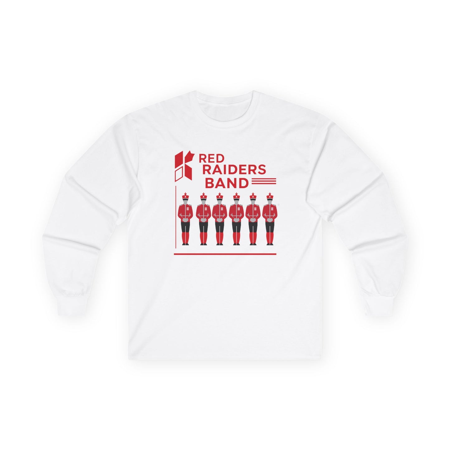 Adult Long Sleeve Tee \ Marion County Red Raiders Band \ MCB1
