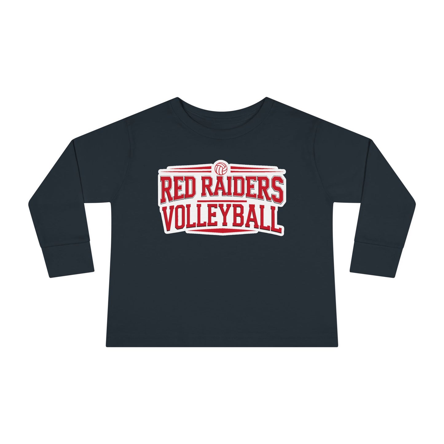 Toddler Long Sleeve Tee \ Marion County Red Raiders Volleyball \ MCV2