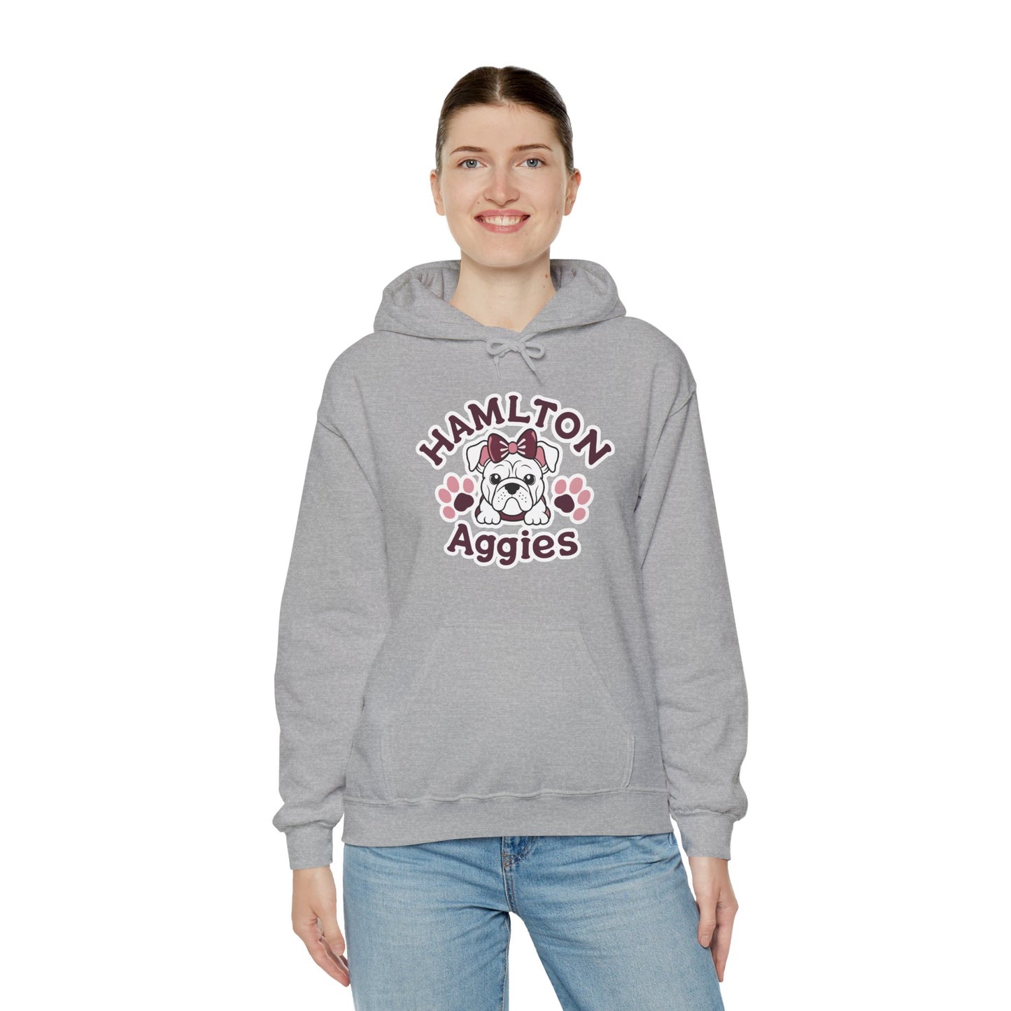 Adult Hoodie Sweatshirt \ Hamilton Aggies \ HAG3