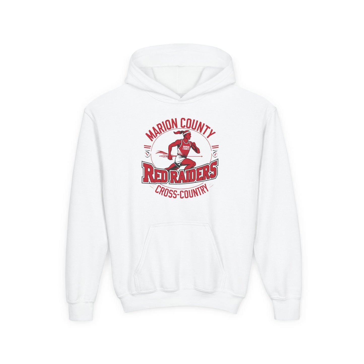 Youth Hoodie Sweatshirt \ Marion County Red Raiders Cross-Country \ MCCC2