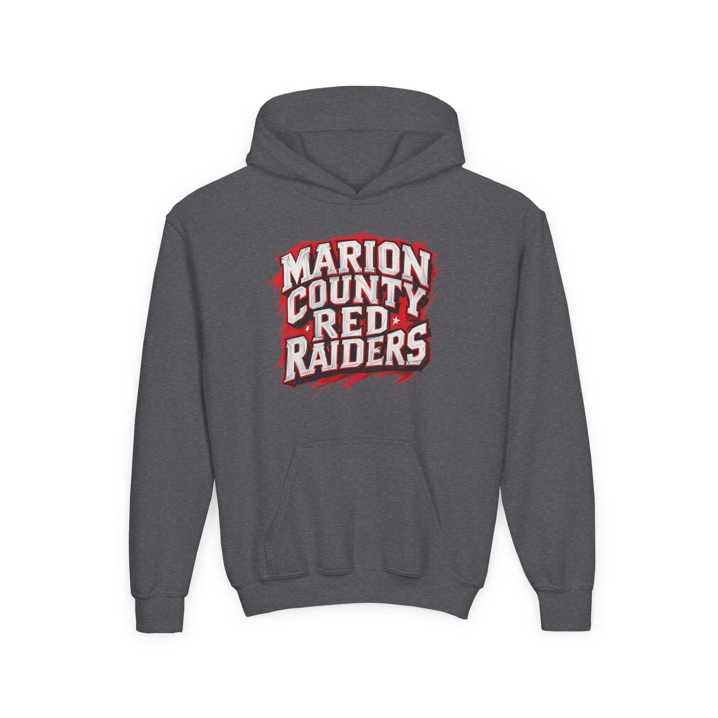 Youth Hoodie Sweatshirt \ Marion County Red Raiders \ MC1
