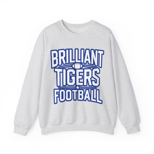 Adult Crewneck Sweatshirt \ Brilliant Tigers Football \ BTF1