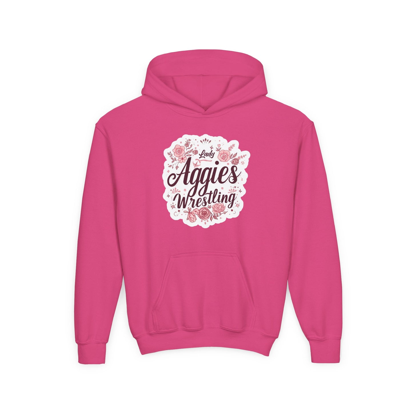 Youth Hoodie Sweatshirt \ Hamilton Aggies Wrestling \ HAWG1