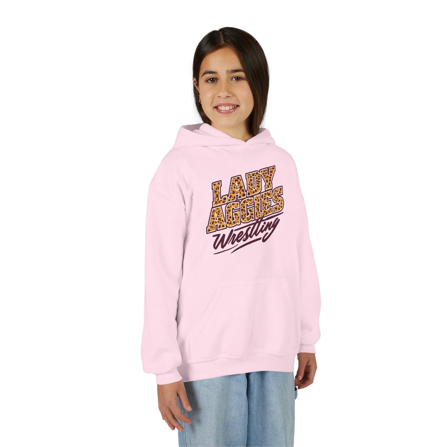Youth Hoodie Sweatshirt \ Hamilton Aggies Wrestling \ HAWG3