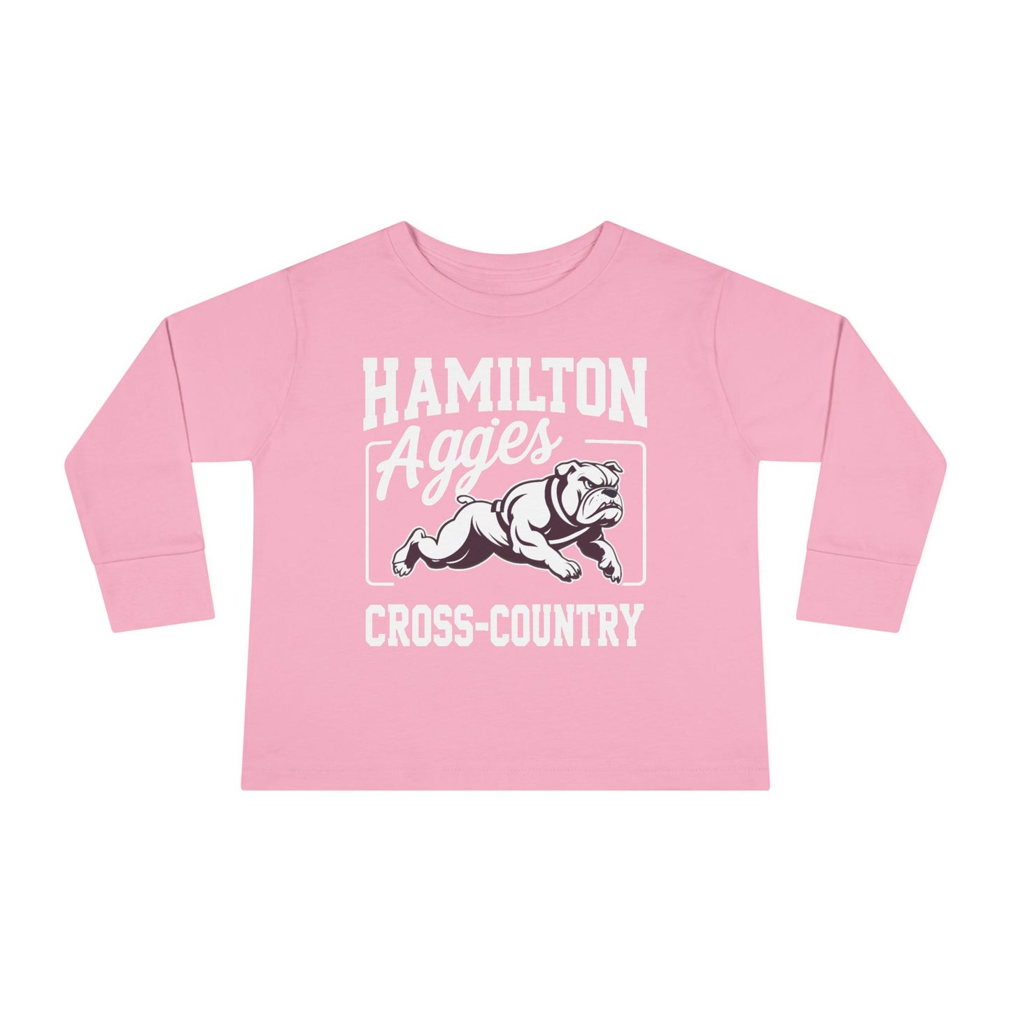 Toddler Long Sleeve Tee \ Hamilton Aggies Cross-Country \ HCC2