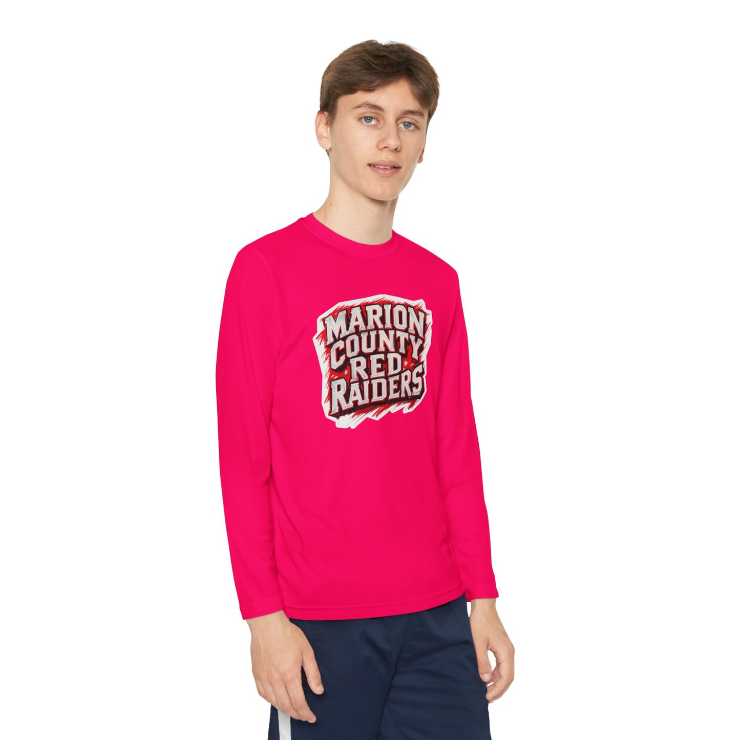 Youth Long Sleeve Tee \ Marion County Red Raiders \ MC1