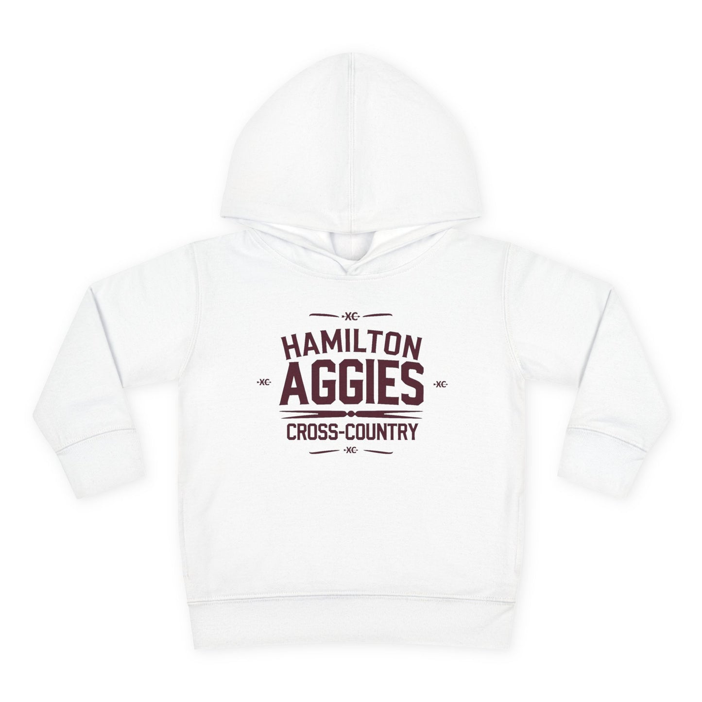 Toddler Hoodie Sweatshirt \ Hamilton Aggies Cross-Country \ HCC1