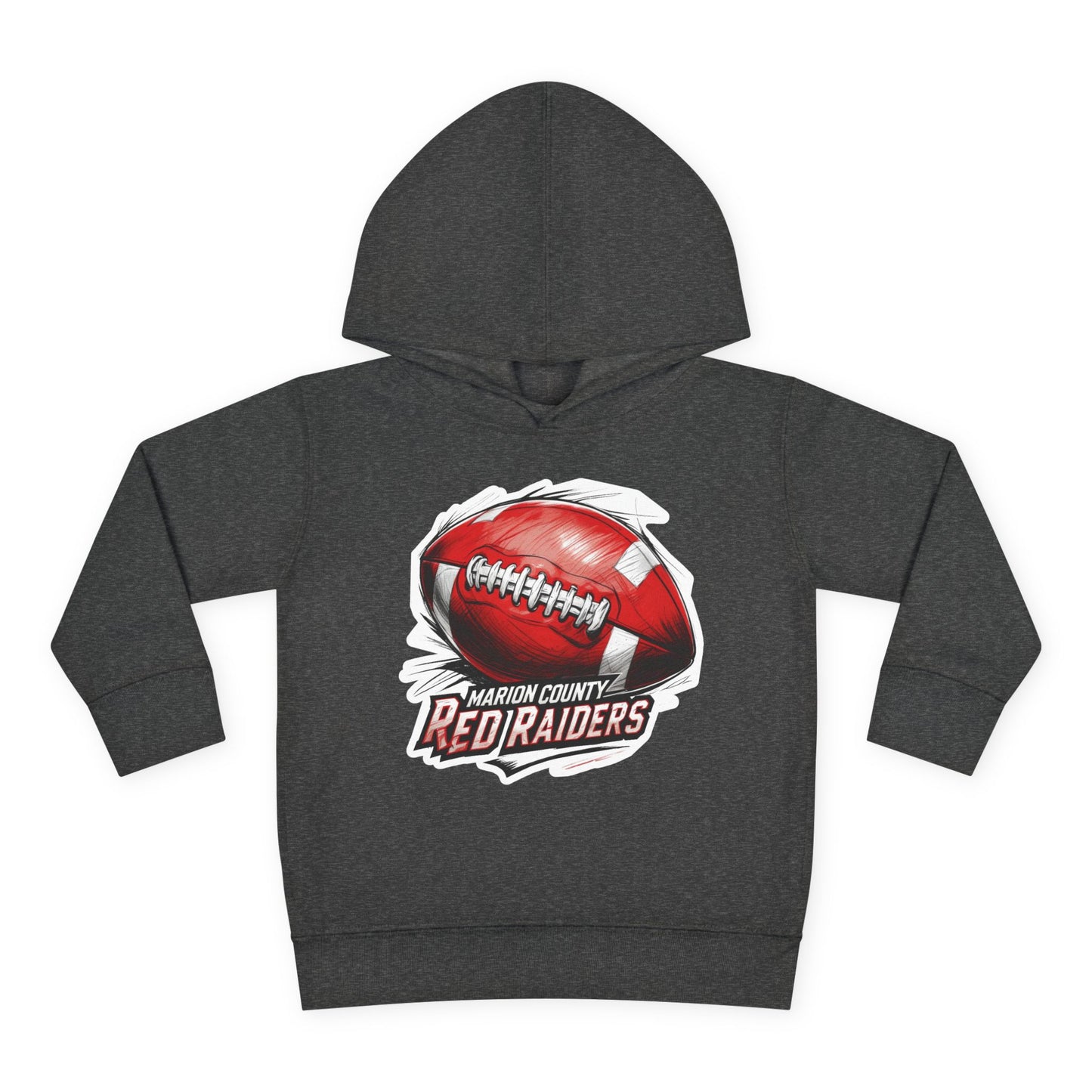 Toddler Hoodie Sweatshirt \ Marion County Red Raiders Football \ MCF1